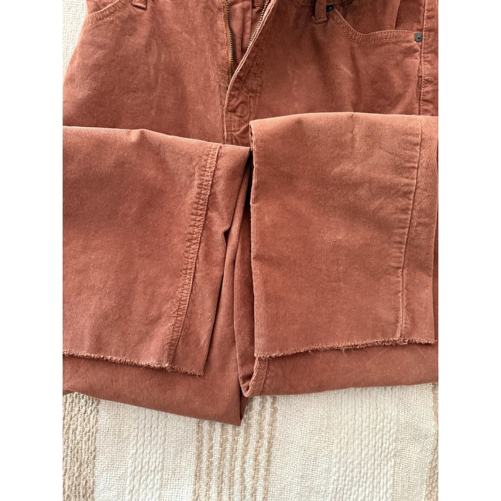 Cleo + Wolf Corduroy Jumpsuit Rust Brown Utility Short Sleeve Medium - Picture 8 of 11